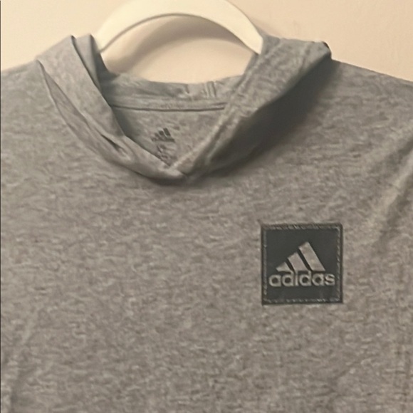 Adidas Gray Hoodie with Vibrant Sleeve Details - Picture 5 of 5